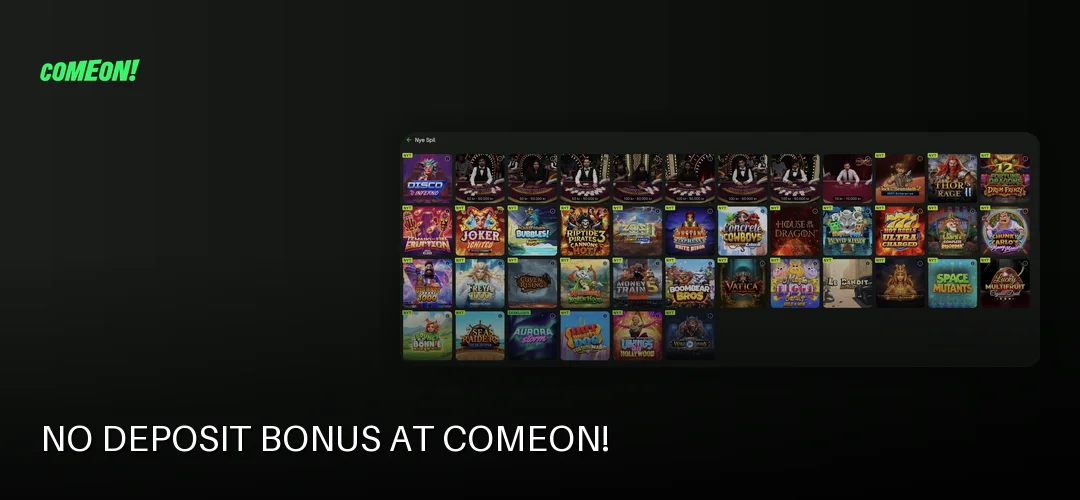 ComeOn! promotional banner